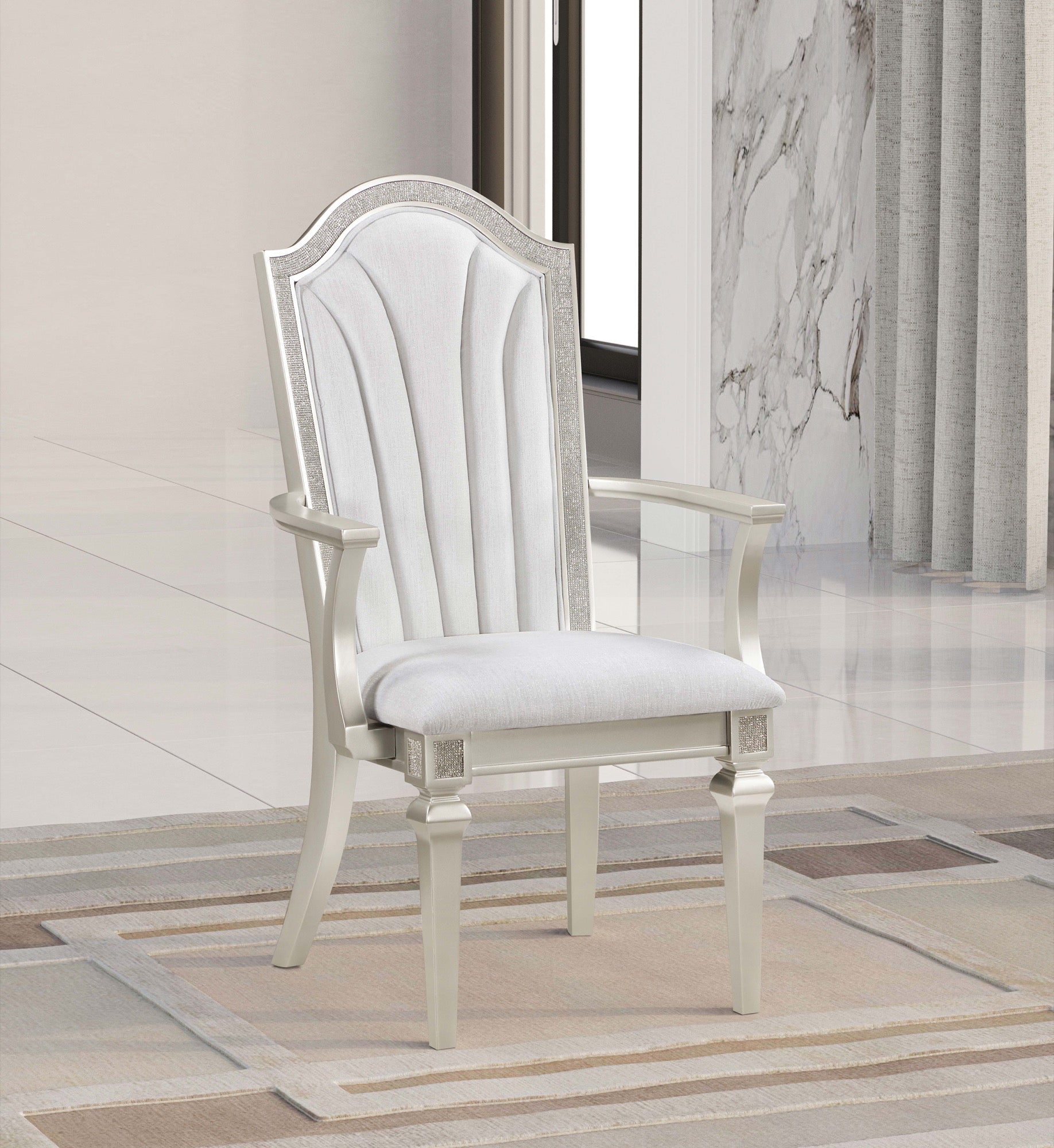 Evangeline 5 Piece Formal Dining Set - Adams Furniture