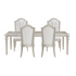Evangeline 5 Piece Formal Dining Set - Adams Furniture