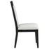Bailey Wood Dining Side Chair Ivory and Black (Set of 2) - Adams Furniture