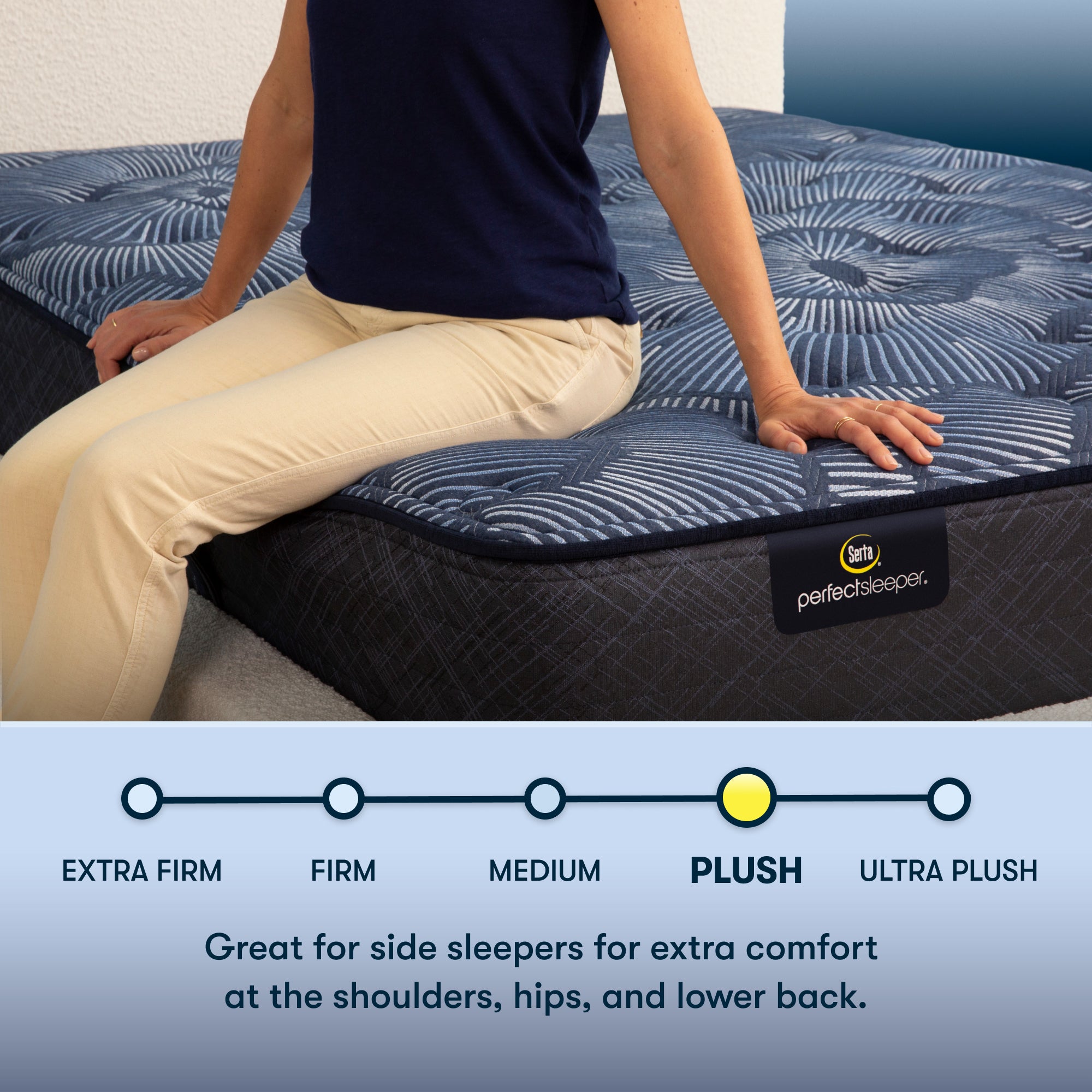 Serta Perfect Sleeper Cobalt Calm Plush Full Mattress - Adams Furniture