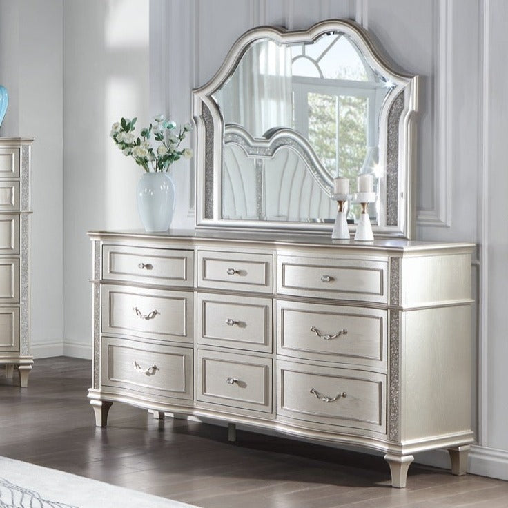 Evangeline Dresser & Mirror - Adams Furniture