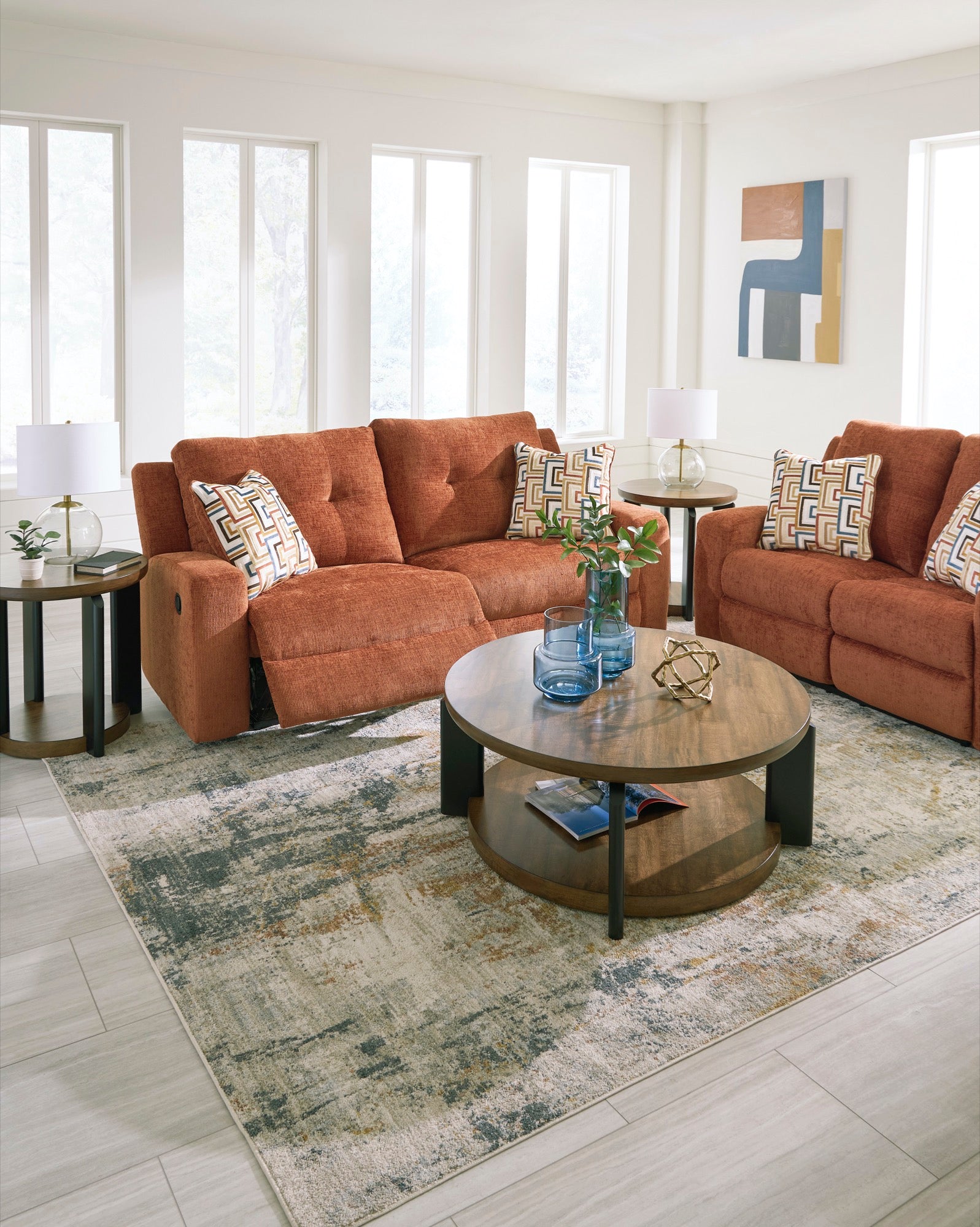 Sebastian Reclining Living Room Set - Adams Furniture