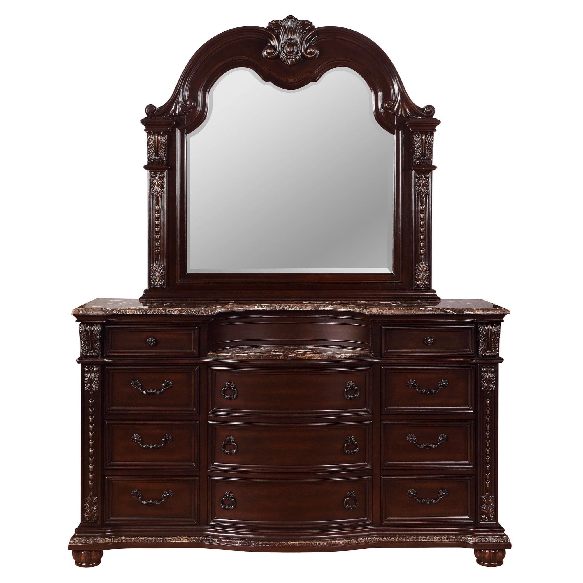 Stanley - Bedroom Dresser - Dark Brown / Dresser & Mirror Stanley - Bedroom Dresser - Dark Brown / Dresser & Mirror