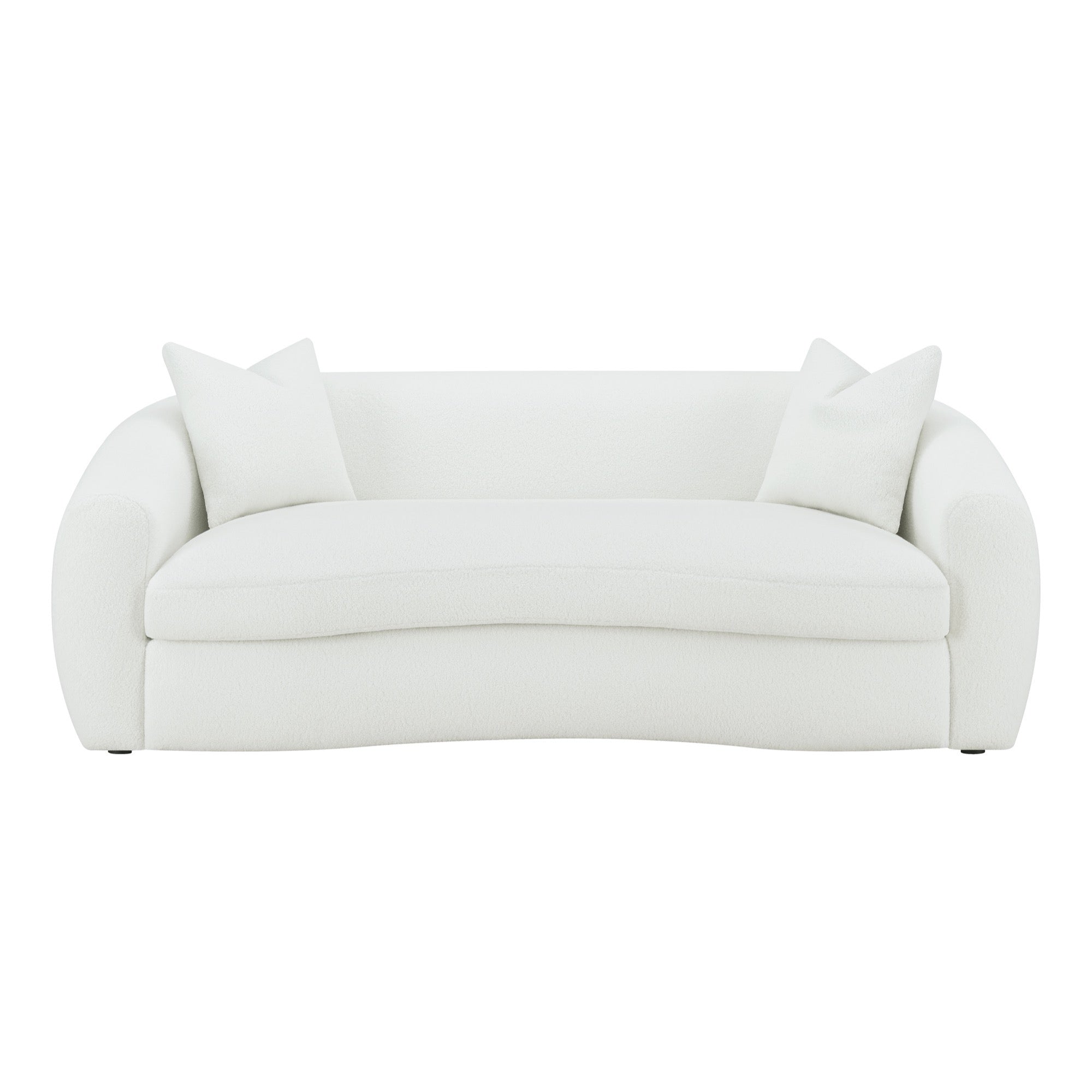 Isabella Upholstered Tight Back Sofa White