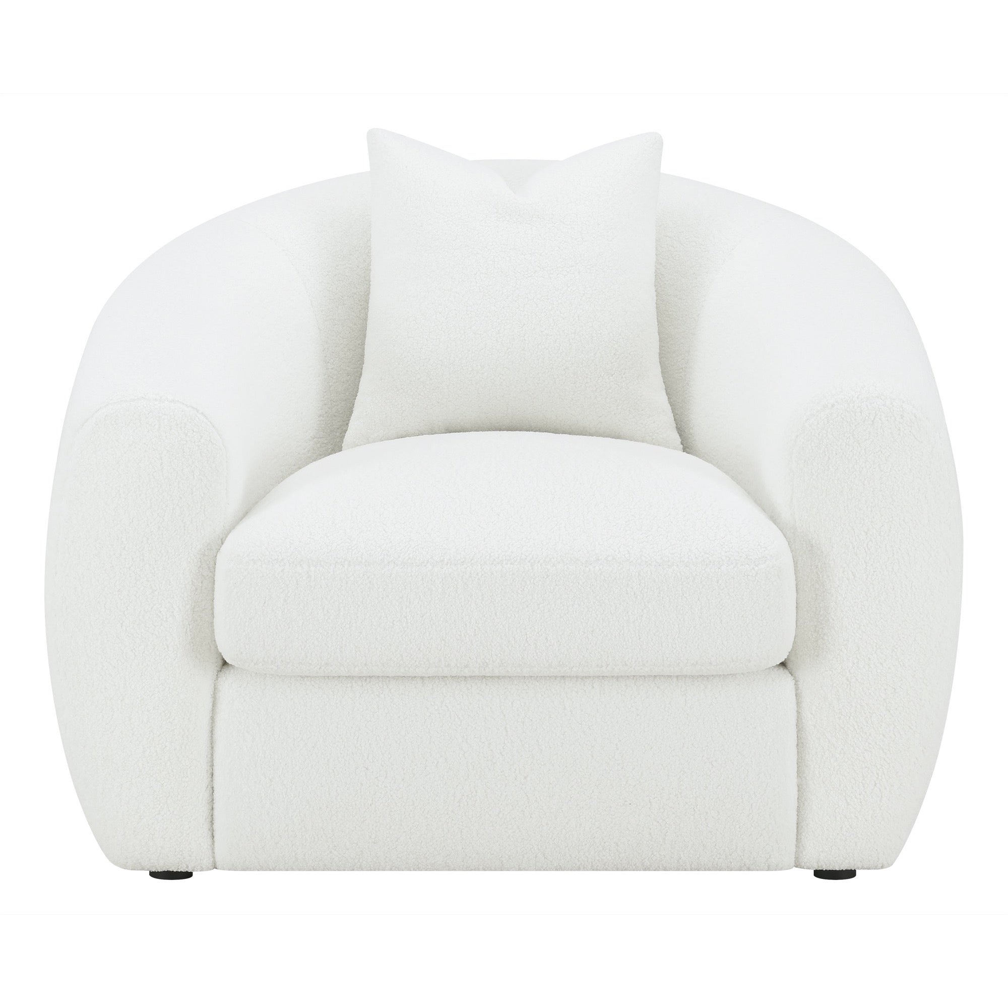 Isabella Upholstered Tight Back Chair White