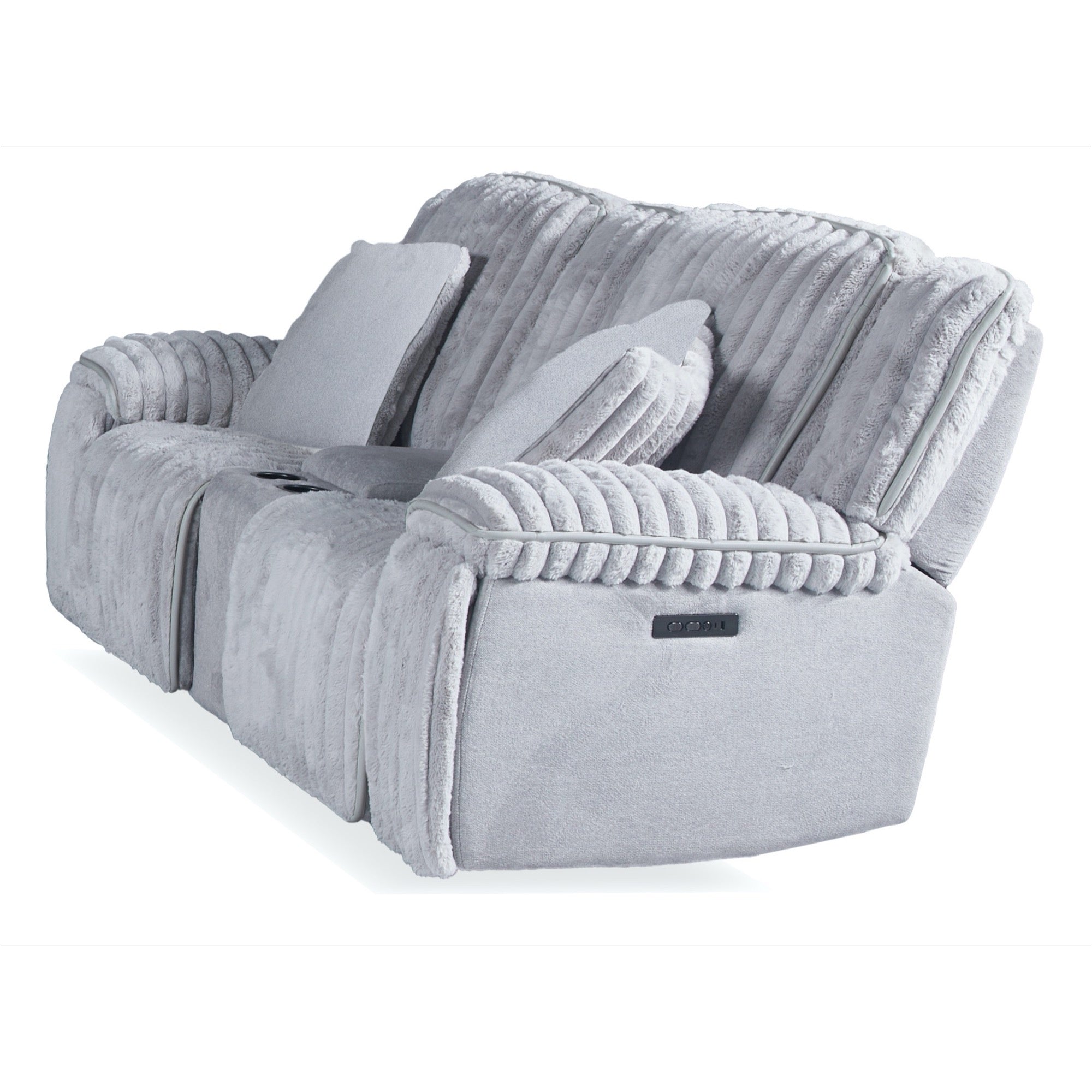Penelope Power Reclining Console Loveseat - Adams Furniture