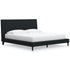Carter Black King Upholstered Bed - Adams Furniture