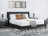 Carter Black King Upholstered Bed - Adams Furniture