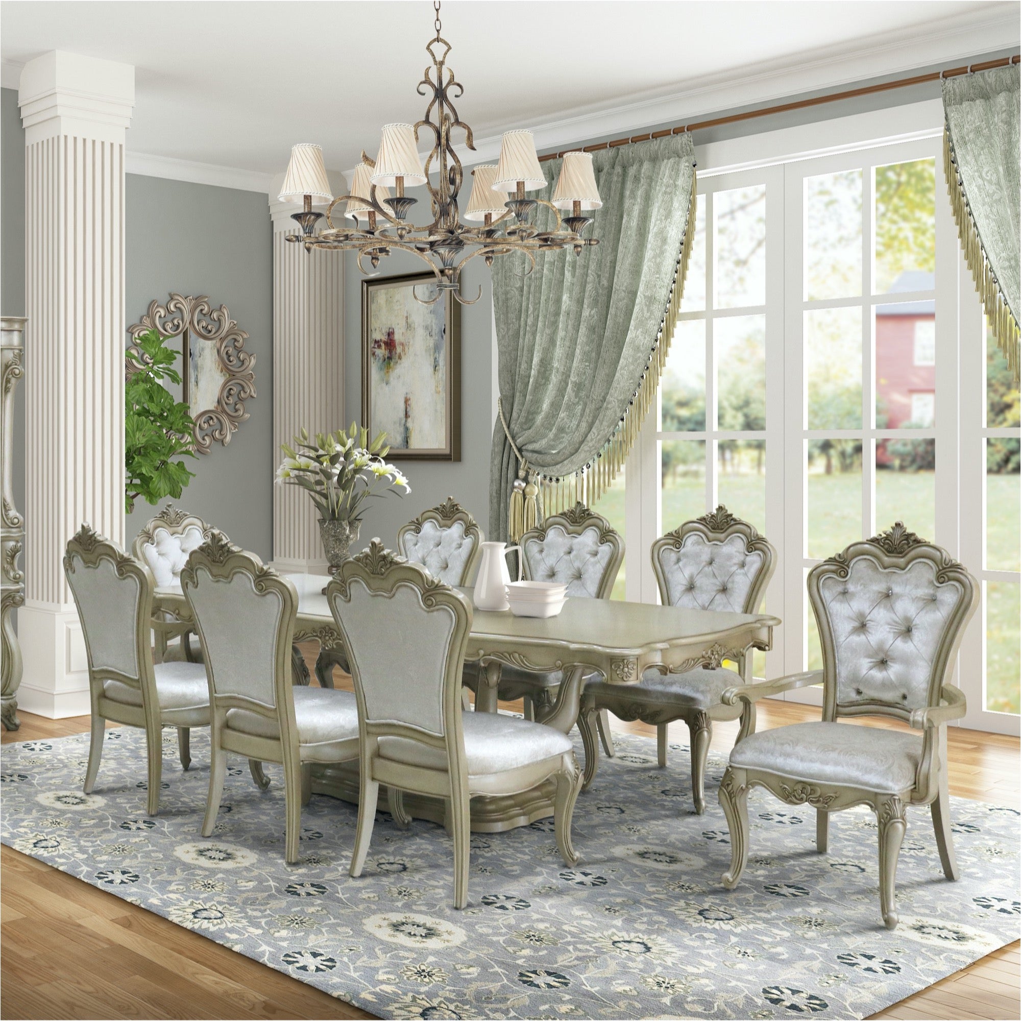 Monique 7 Piece Formal Dining Set