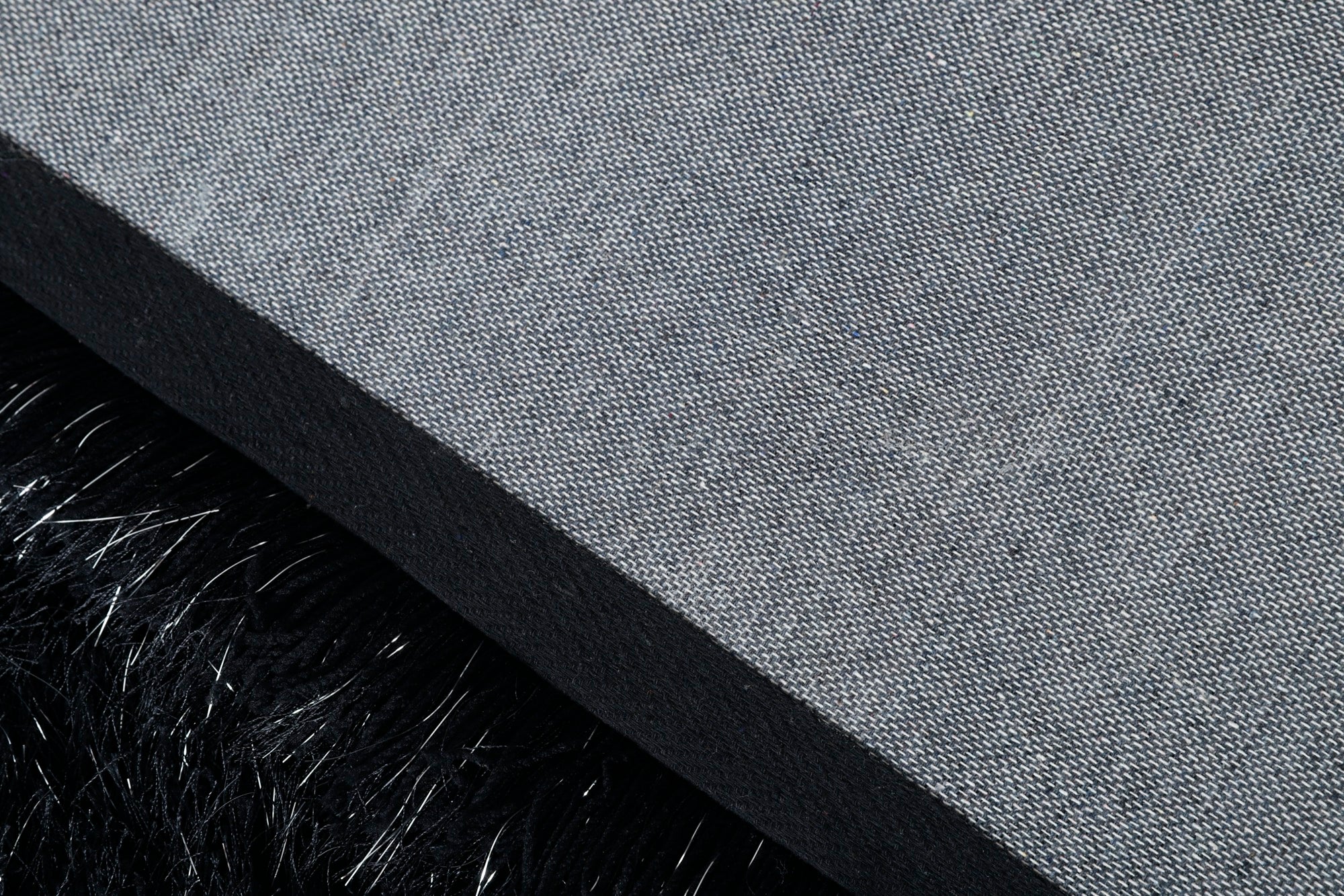 Manhattan Black Half Moon Area Rug - Adams Furniture