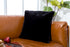 Faux Rabbit Fur Black Pillow - Adams Furniture