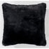 Faux Rabbit Fur Black Pillow - Adams Furniture