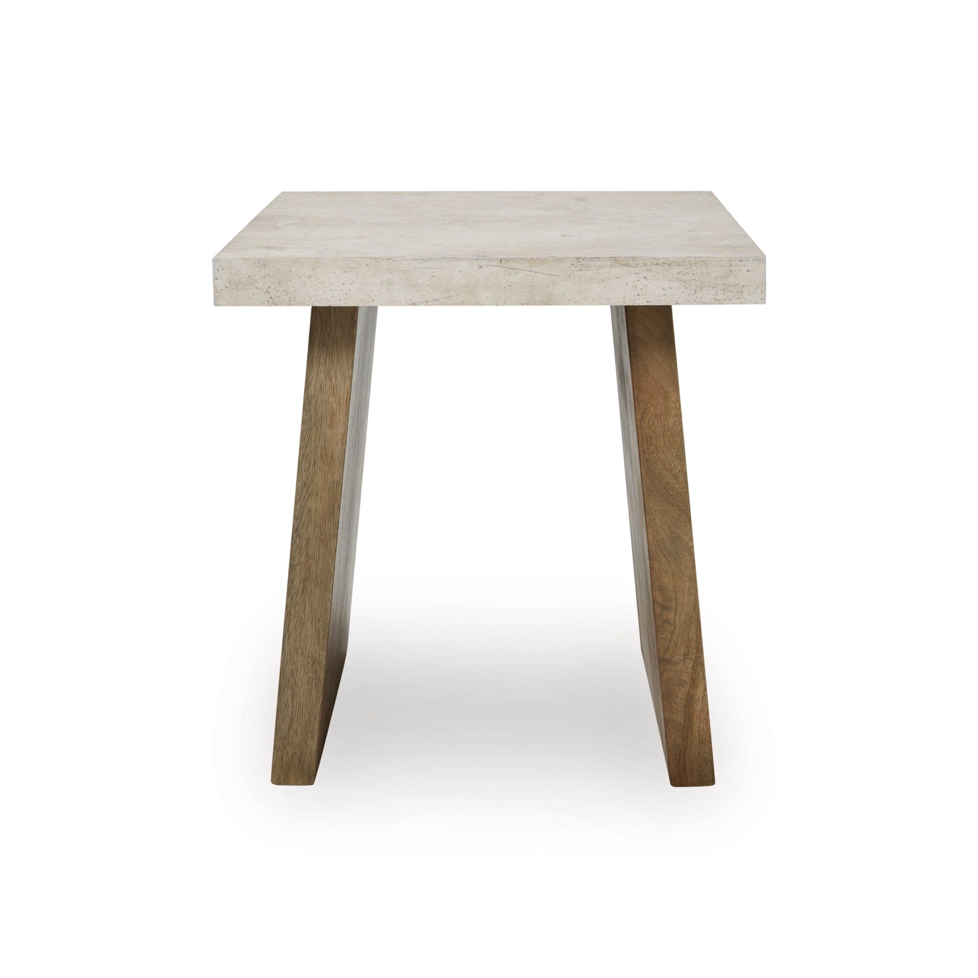 Light Brown Square End Table