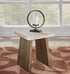 Light Brown Square End Table