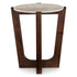 Warm Brown Round End Table