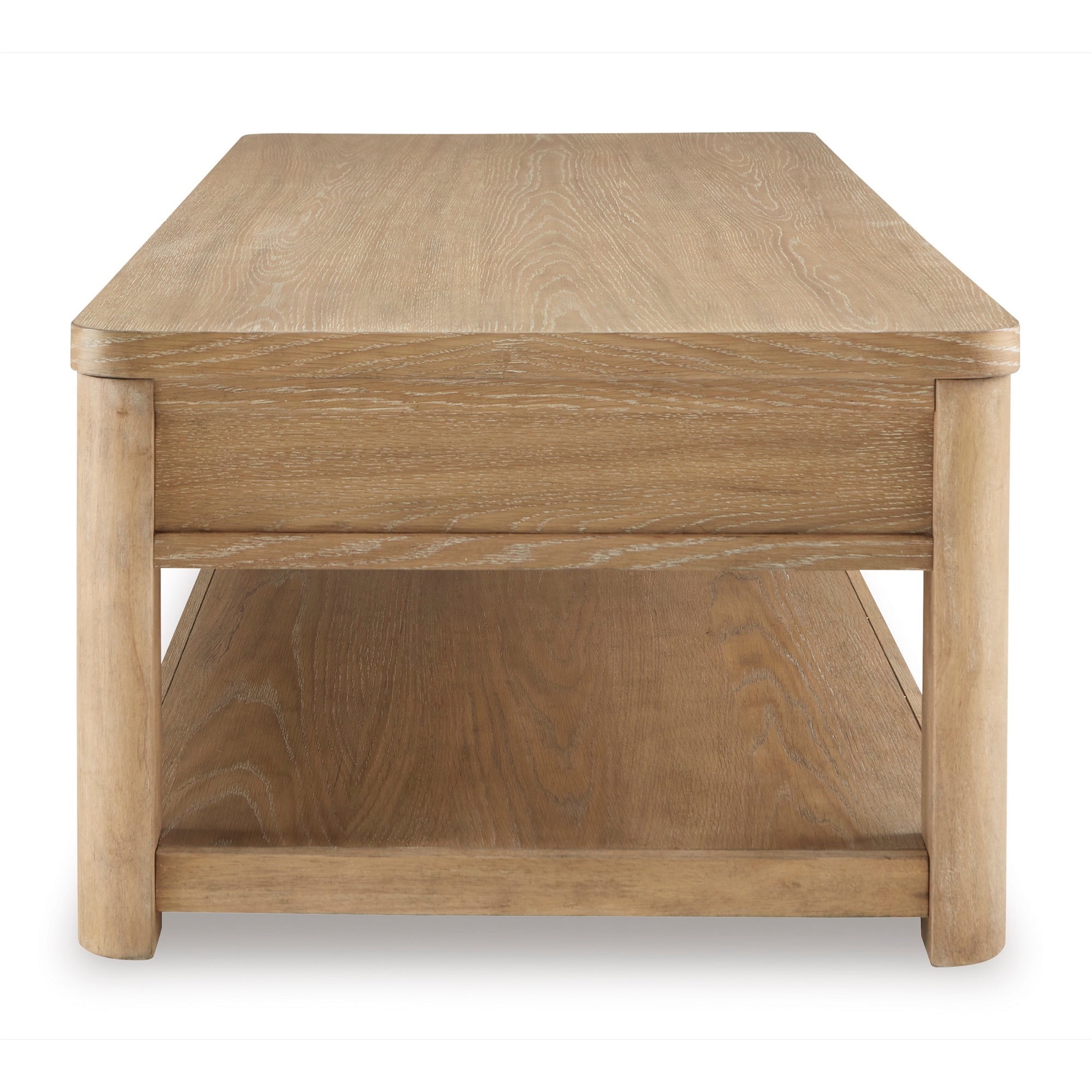 Light Brown Rectangular Coffee Table