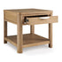 Light Brown Rectangular End Table