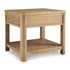 Light Brown Rectangular End Table