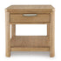 Light Brown Rectangular End Table