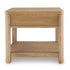 Light Brown Rectangular End Table
