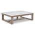 Marble Top Rectangular Coffee Table