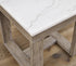 Marble Top Square End Table