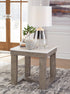 Marble Top Square End Table