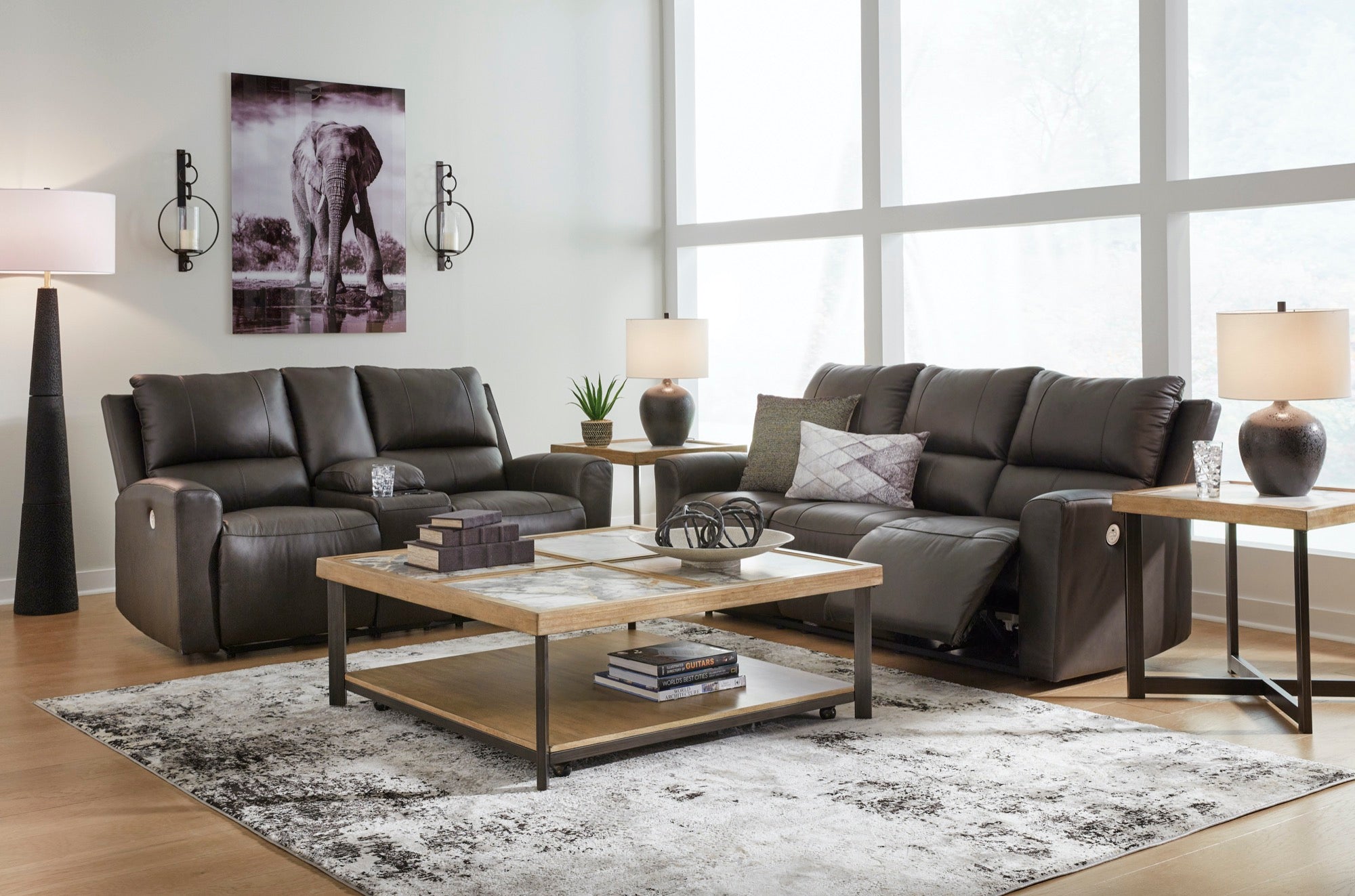 Henry Power Reclining Living Room Set - Adams Furniture