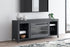 Black TV Stand with Fireplace - Adams Furniture