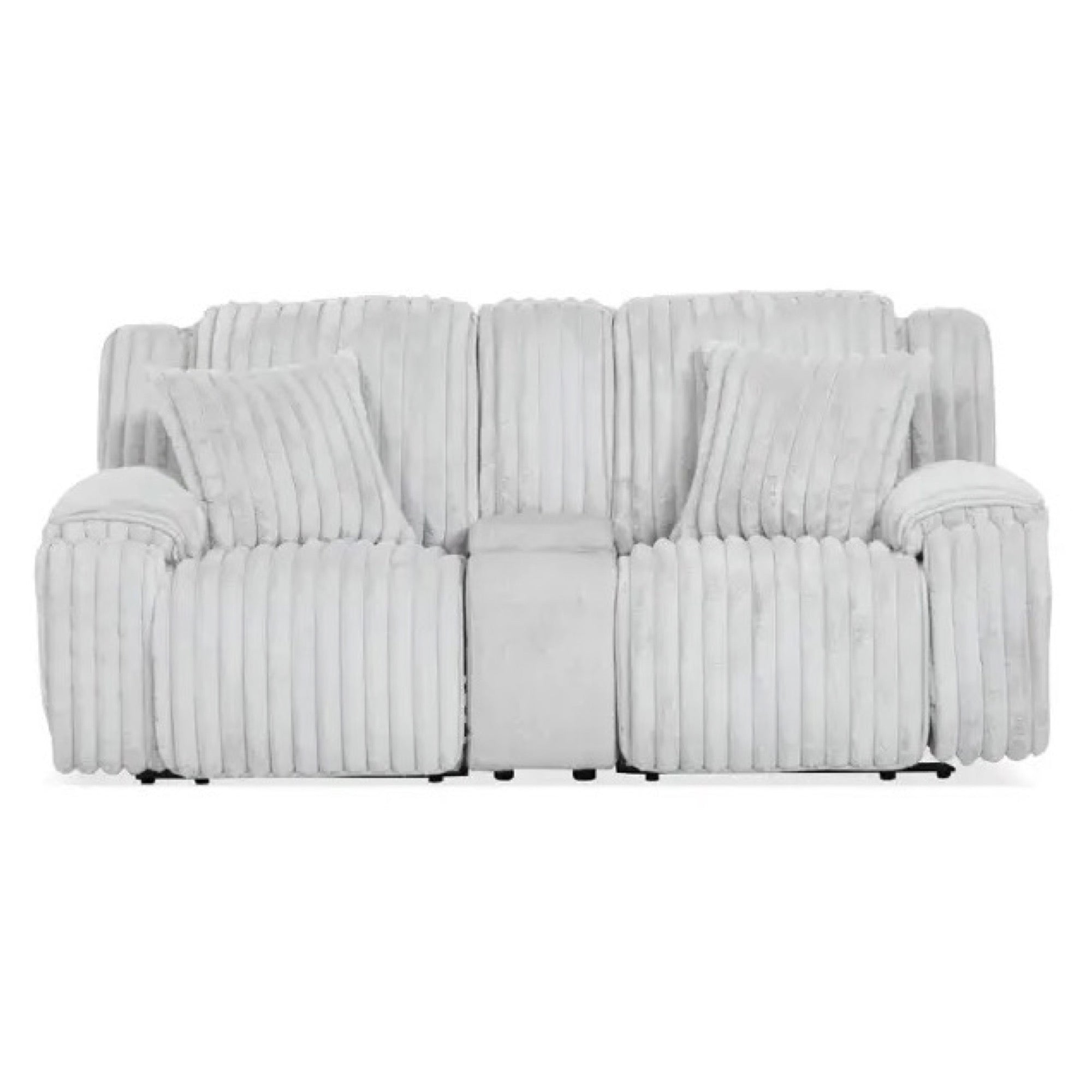 Penelope Power Reclining Console Loveseat - Adams Furniture
