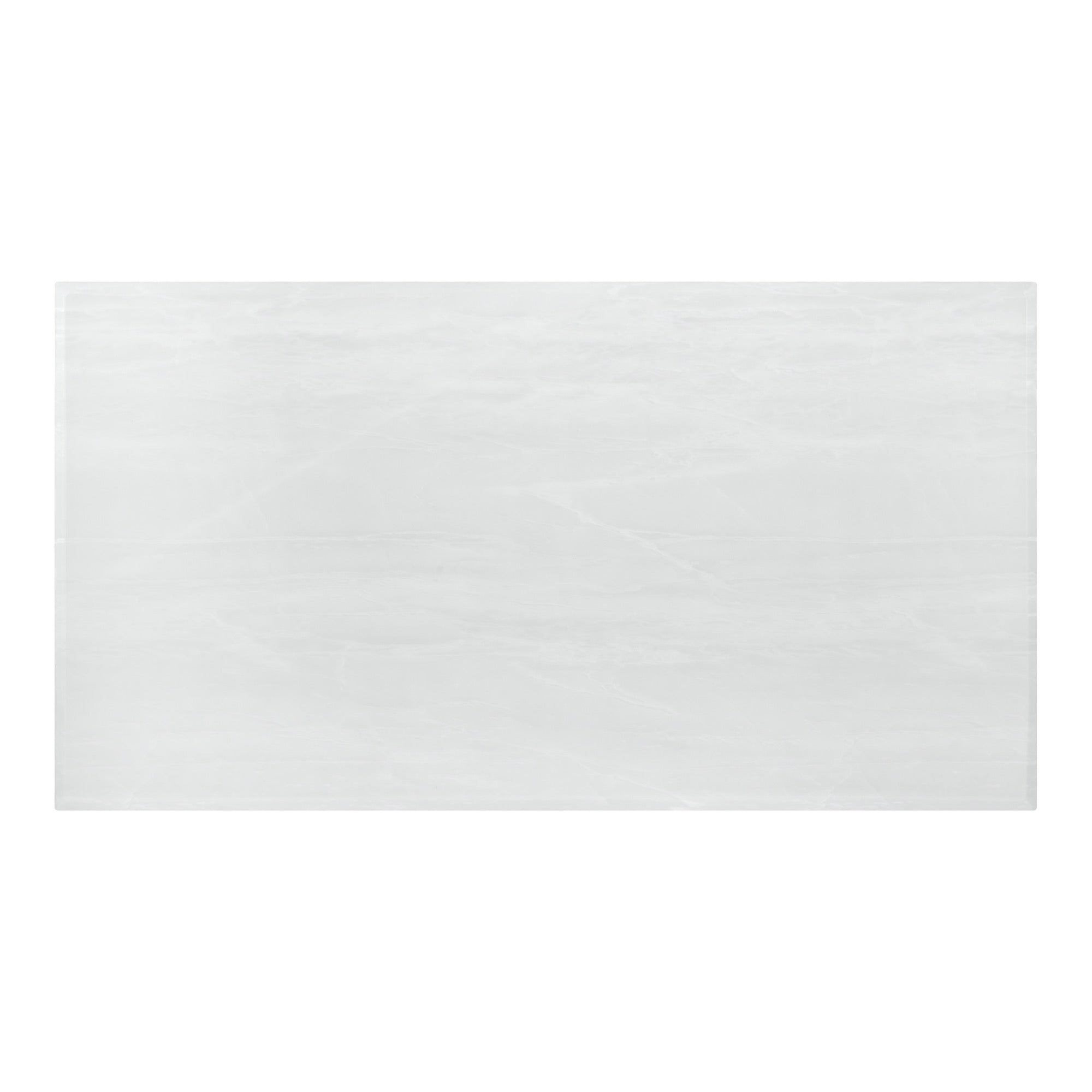 Kerwin Rectangle Faux Marble Top Dining Table White And Chrome - Adams Furniture