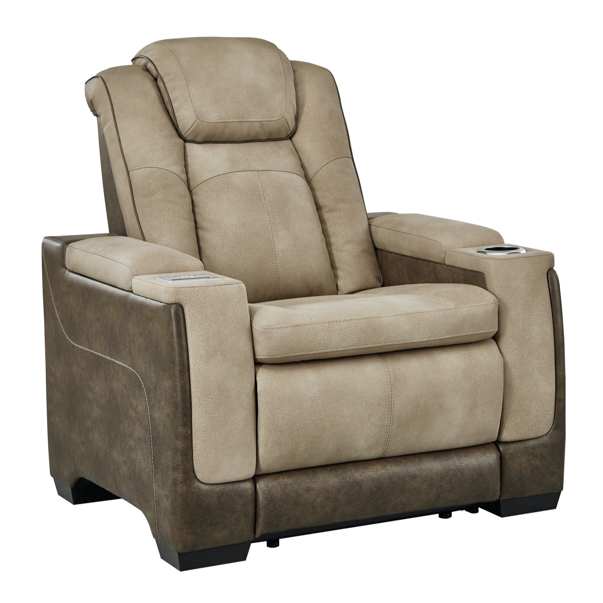 The Man-Den Power Recliner with Adjustable Headrest