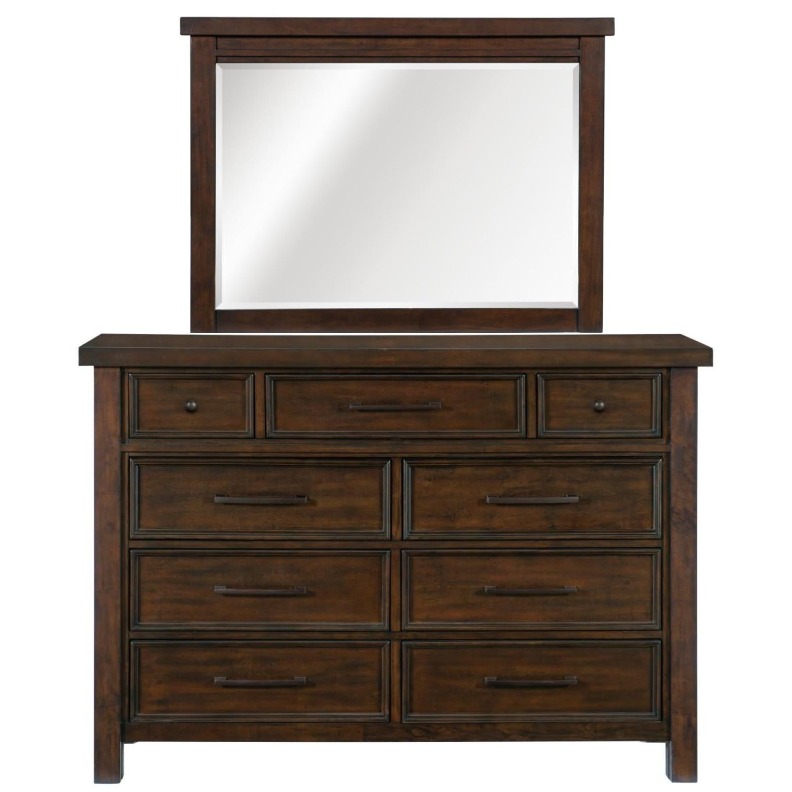 Logandale Dresser & Mirror - Adams Furniture