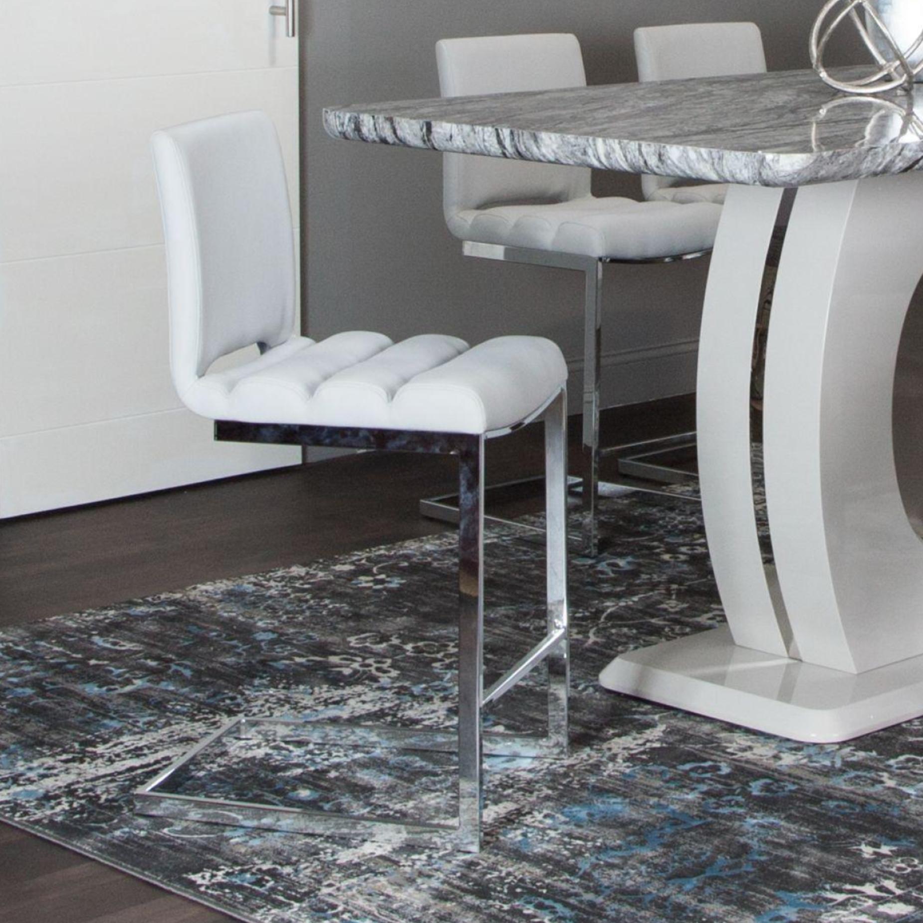 Dyane Light Grey Stool (Set of 2) - Adams Furniture