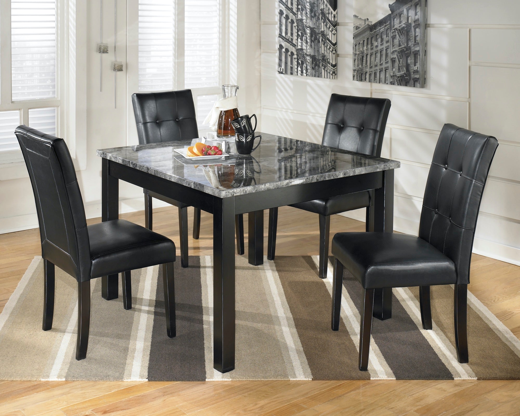 Maysville Counter Height Dining Table and Bar Stools - Adams Furniture