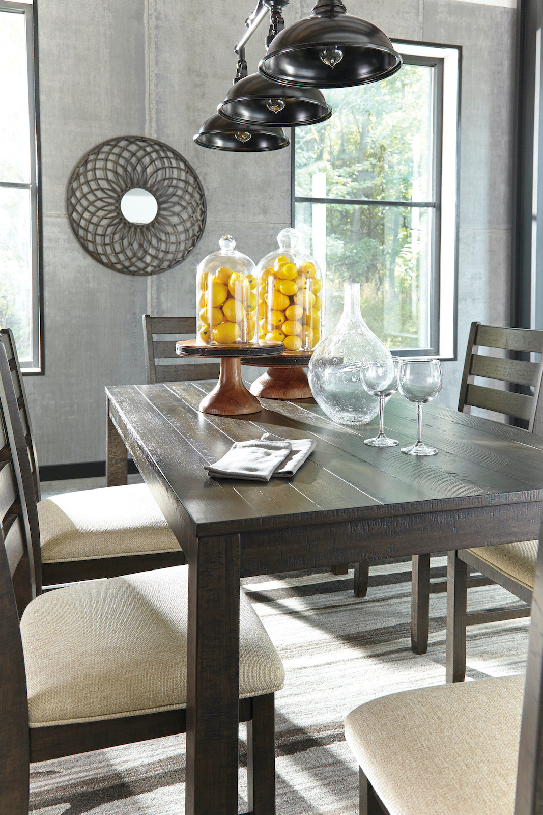 Rokane 7 Piece Dining Set - Adams Furniture