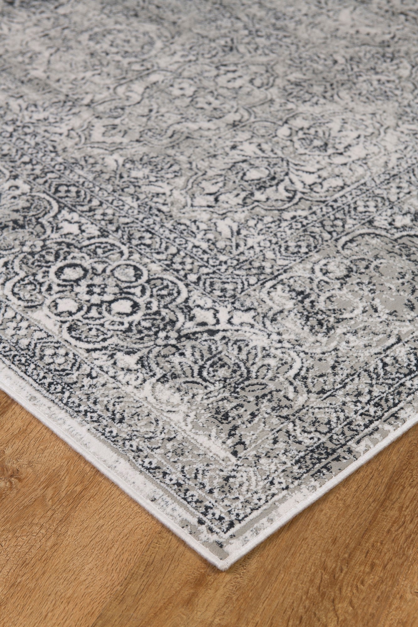 Christian Collection 5x8 Grey Area Rug - Adams Furniture