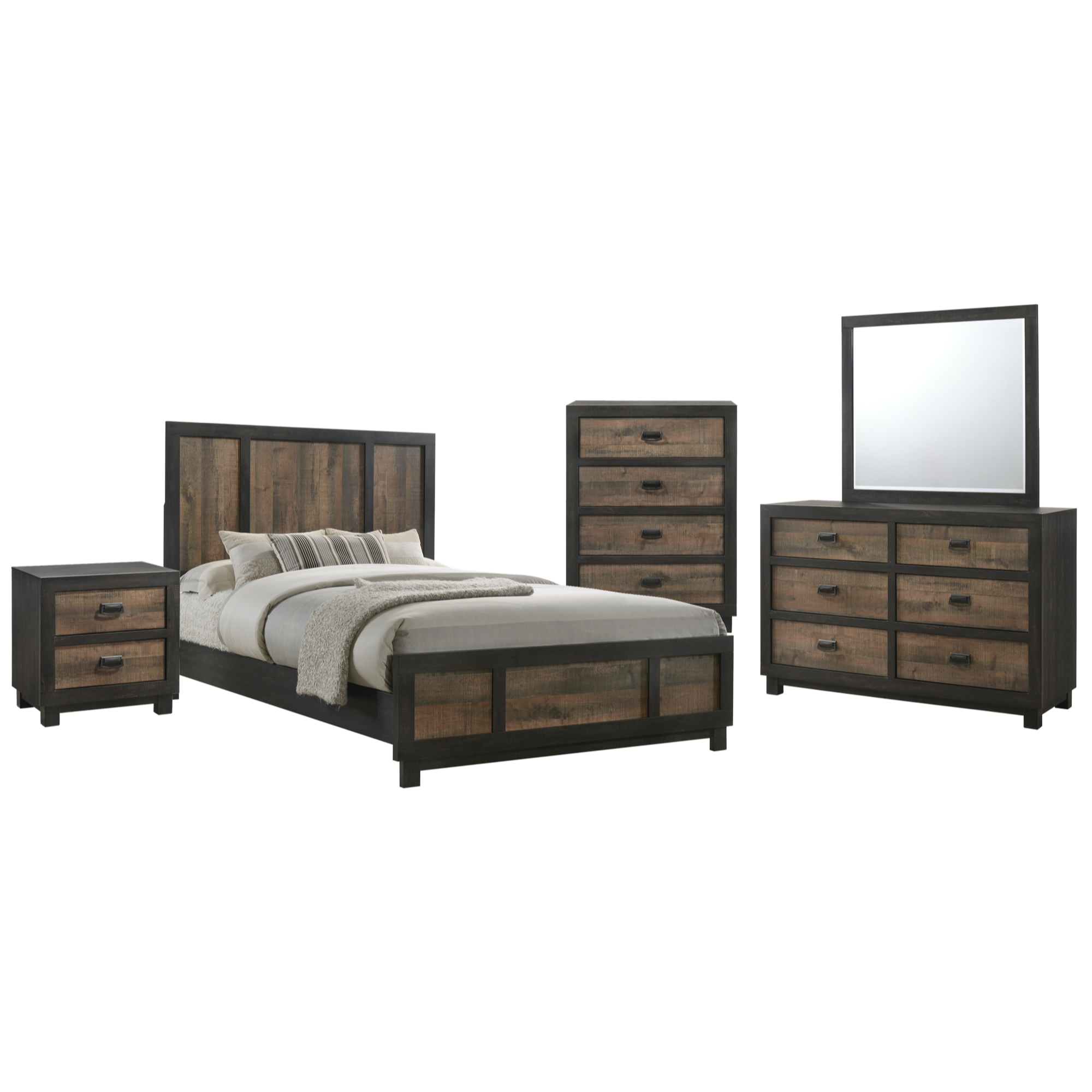 Harlington Full 5 Piece Bedroom Set - Adams Furniture