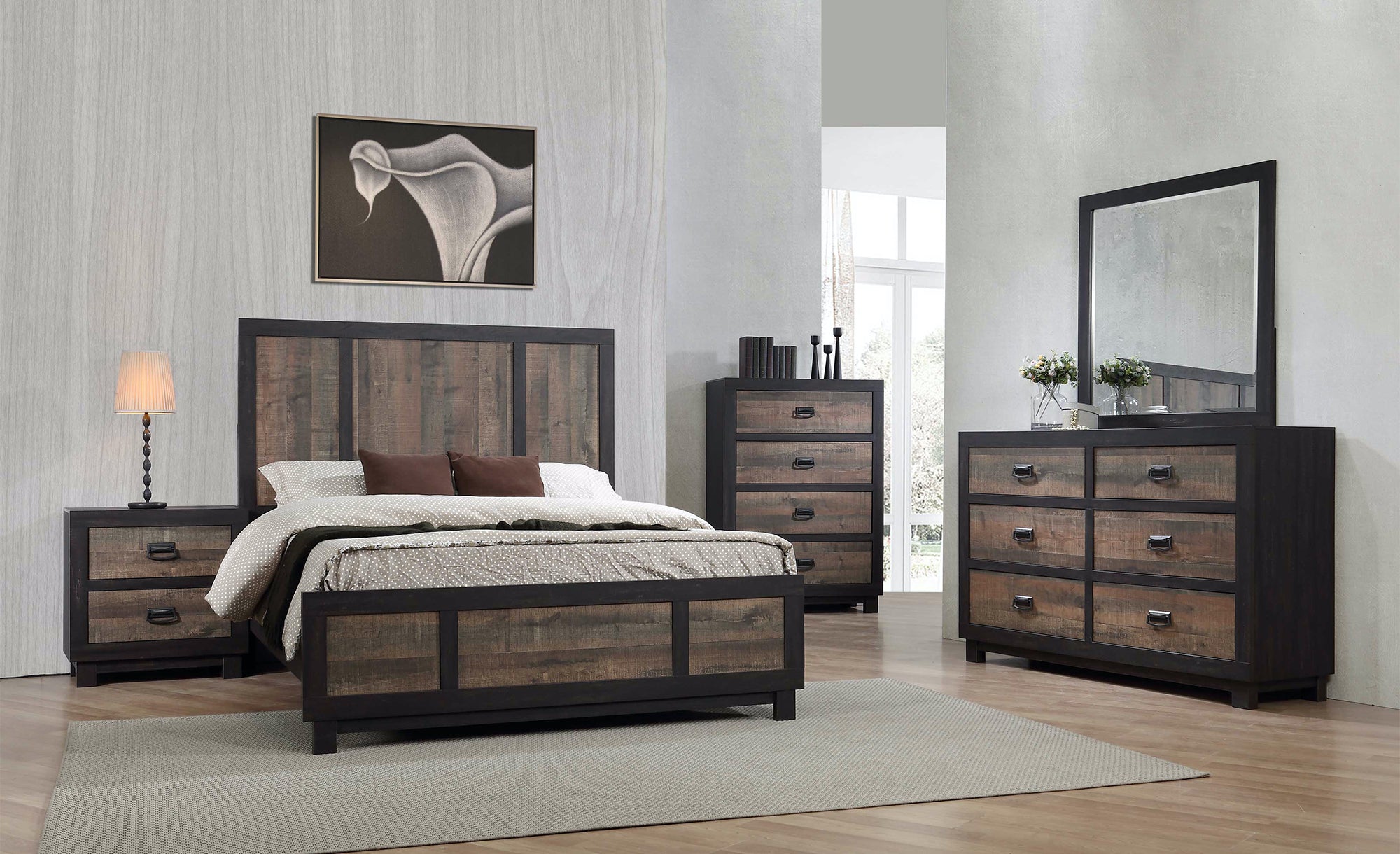 Harlington Full 5 Piece Bedroom Set - Adams Furniture