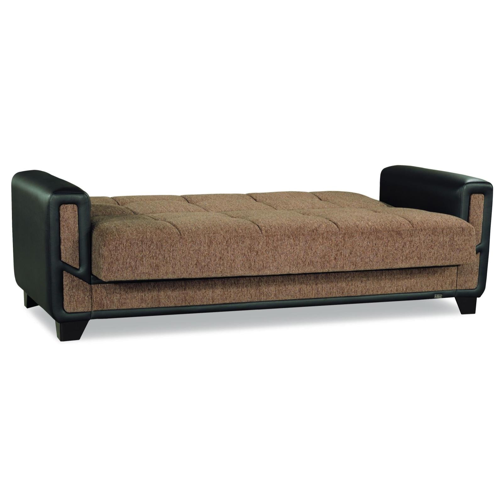 Mondo Brown Convertible Sofa - Adams Furniture