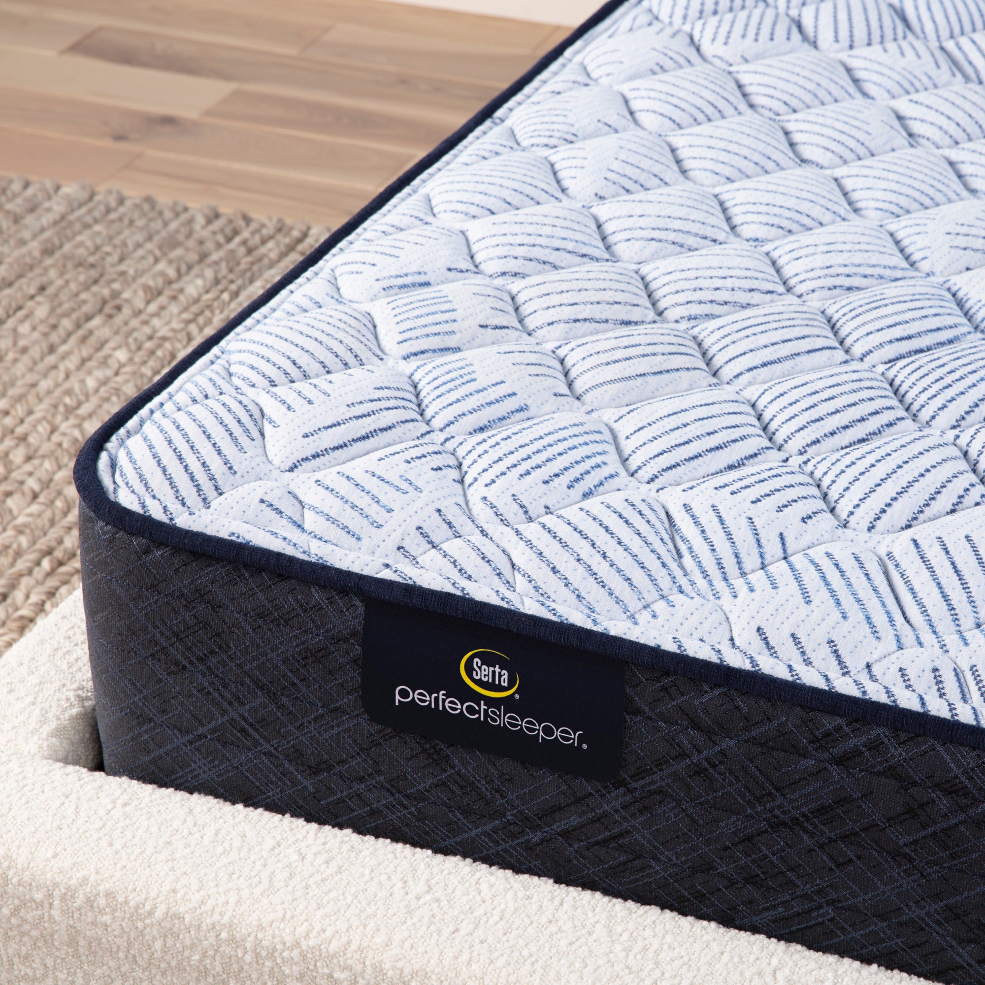 Serta Perfect Sleeper Blue Lagoon Firm Twin Mattress - Adams Furniture