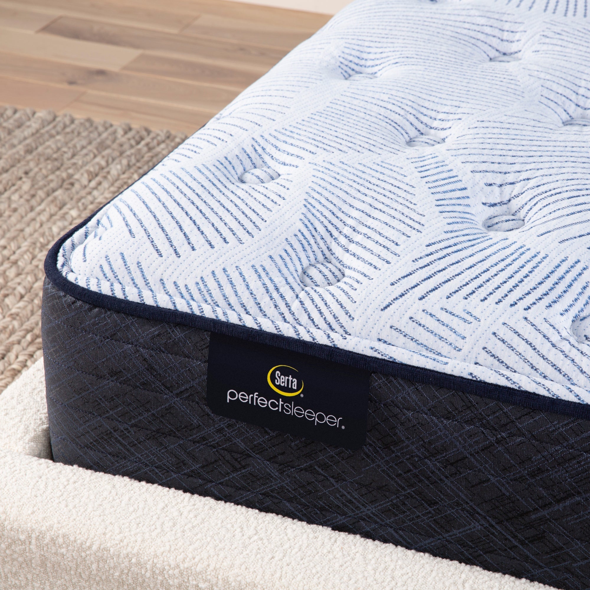 Serta Perfect Sleeper Blue Lagoon Plush King Mattress - Adams Furniture