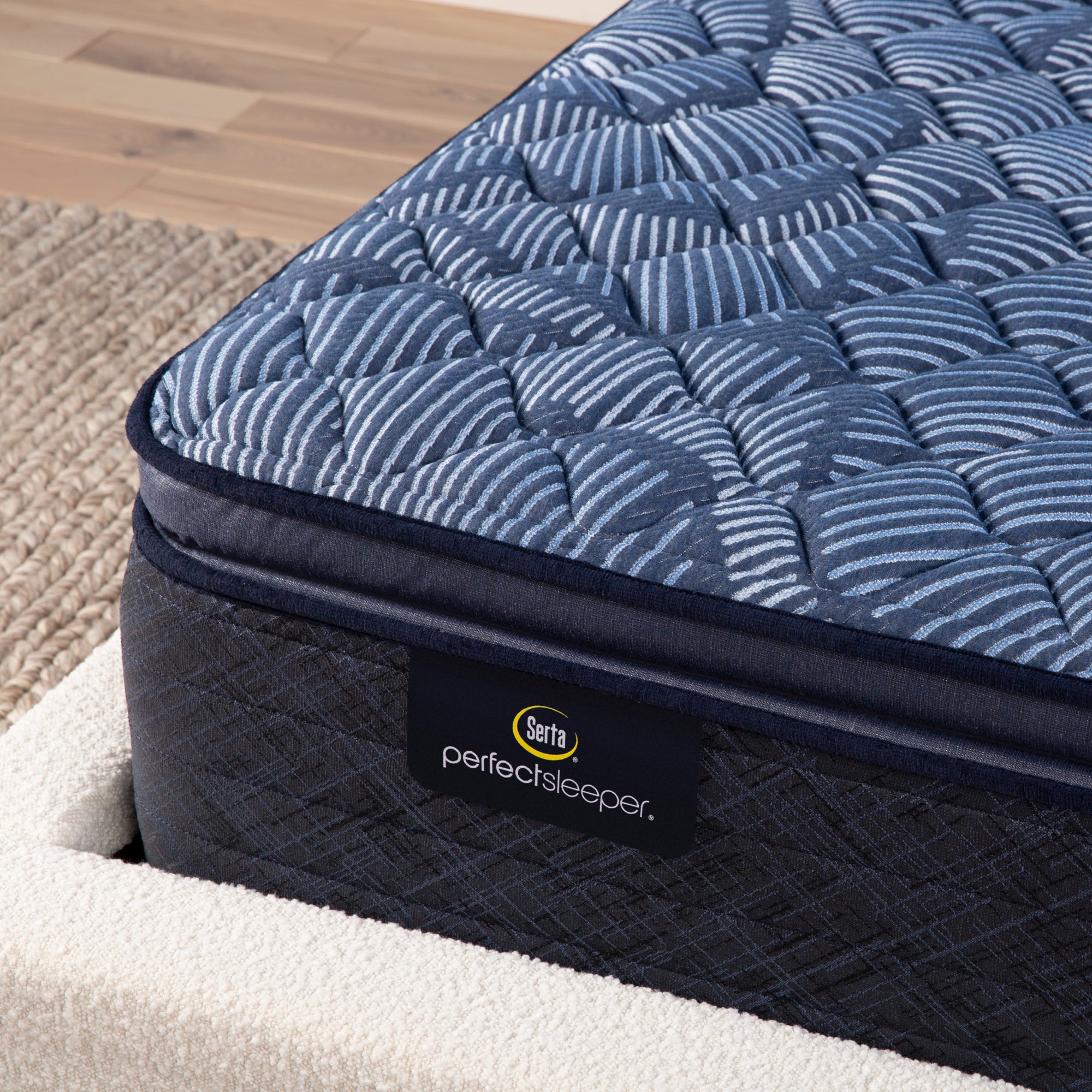 Serta Perfect Sleeper Cobalt Calm Medium Firm Pillow Top King Mattress - Adams Furniture