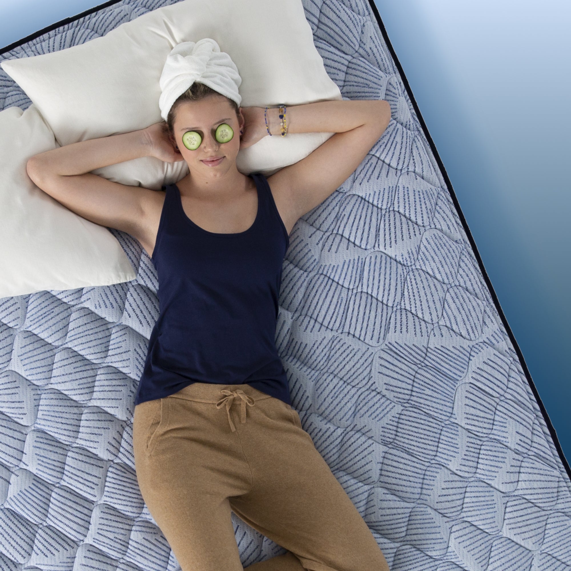 Serta Perfect Sleeper Blue Lagoon Firm Twin Mattress - Adams Furniture
