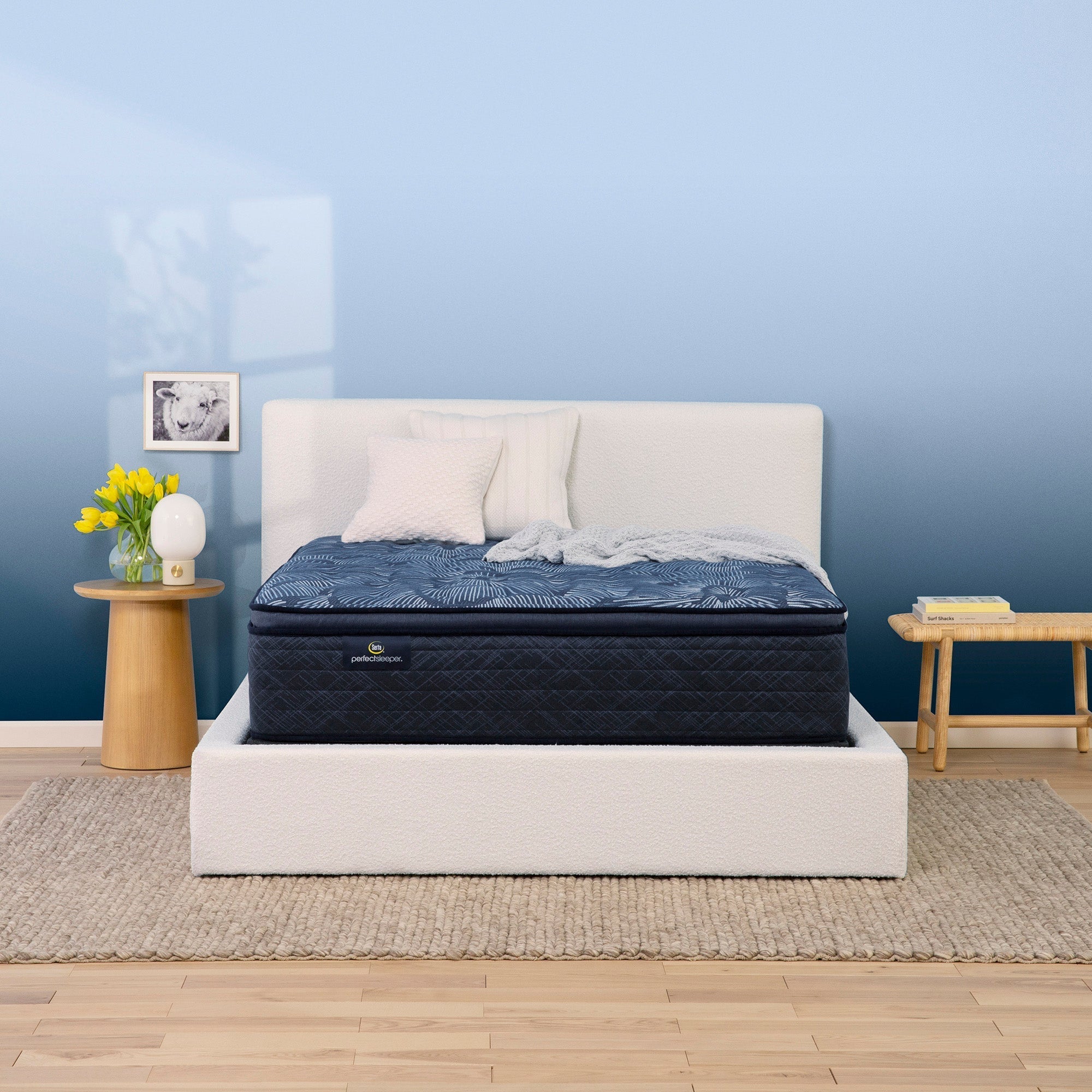 Serta Perfect Sleeper Cobalt Calm Medium Pillow Top King Mattress - Adams Furniture