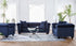 Lush Navy Loveseat