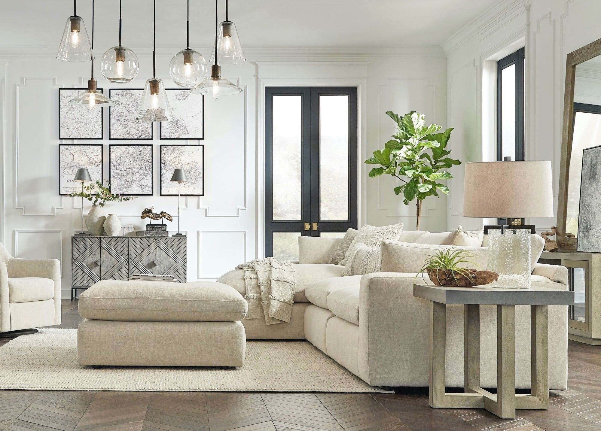 Elyza 3-Piece Sectional with Chaise - Adams Furniture