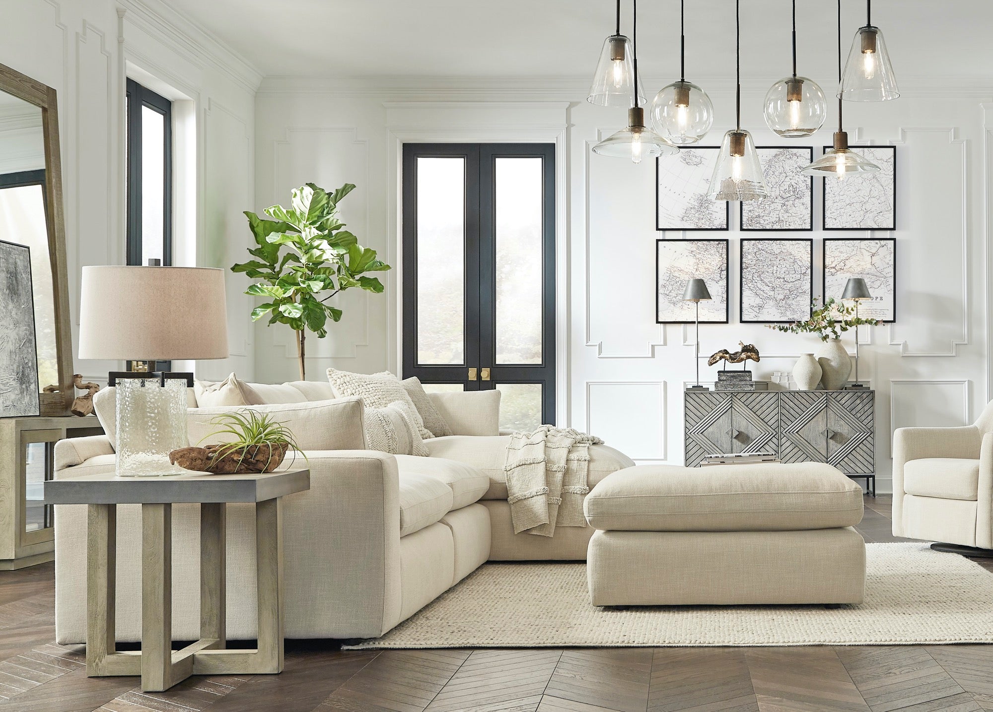 Elyza 3-Piece Sectional with Chaise - Adams Furniture