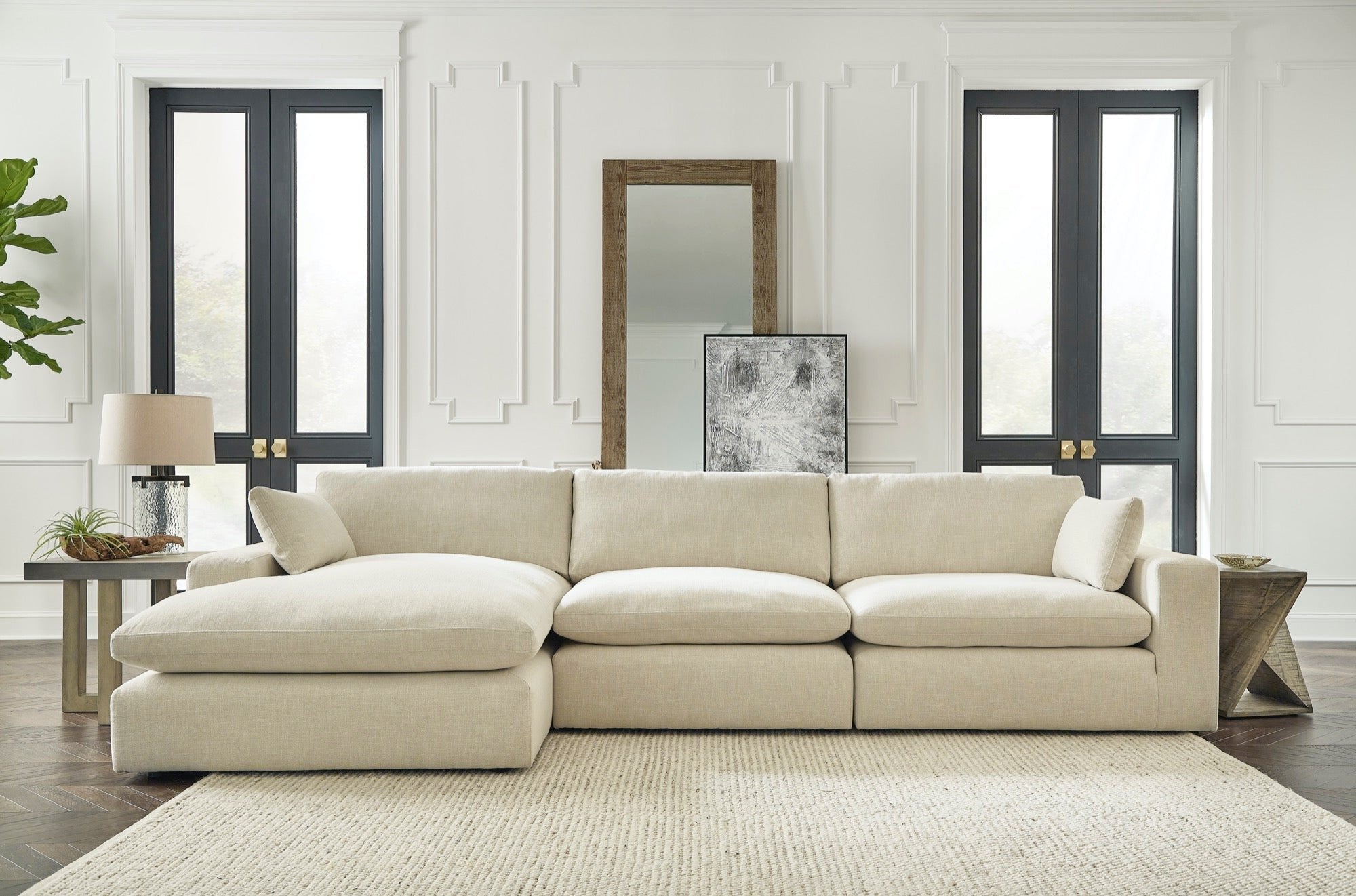 Elyza 3-Piece Sectional with Chaise - Adams Furniture