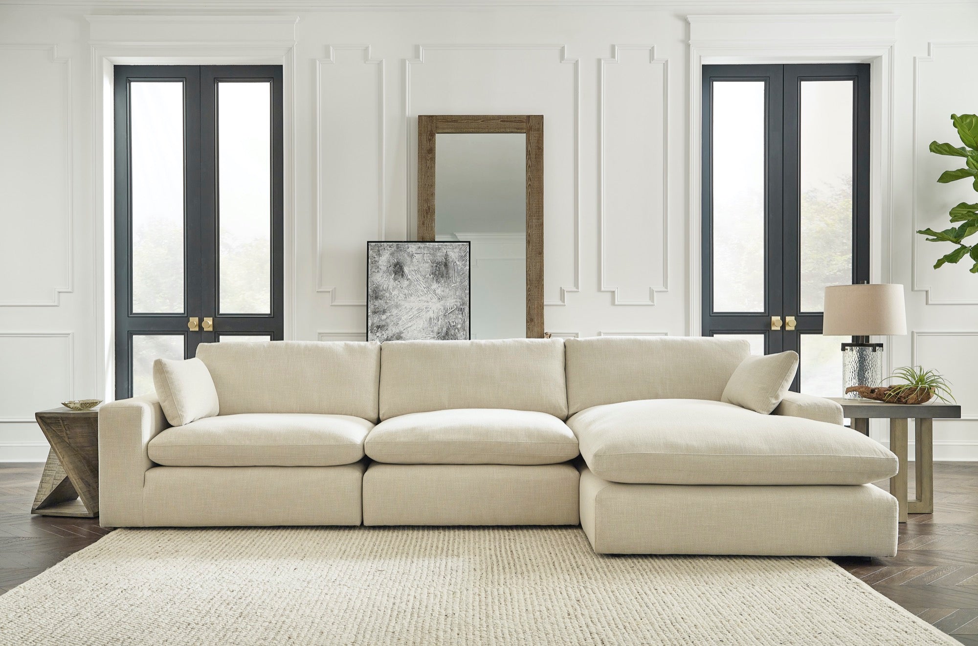 Elyza 3-Piece Sectional with Chaise - Adams Furniture